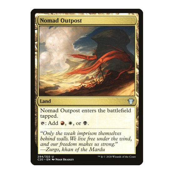 Nomad Outpost (C20) #294 Uncommon (Lightly Played) Commander 2020 Magic: The Gathering: 2020