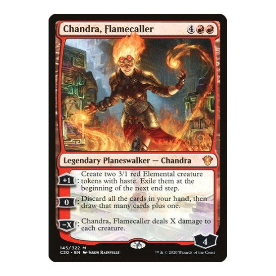 Chandra, Flamecaller (C20) #145 Mythic Rare (Lightly Played) Commander 2020 Magic: The Gathering: 2020