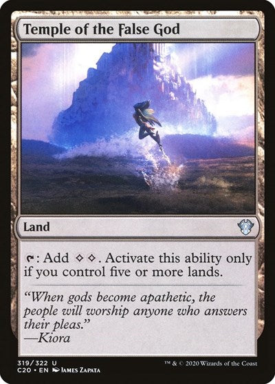 Temple of the False God (C20) #319 Uncommon (Lightly Played) Commander 2020 Magic: The Gathering: 2020