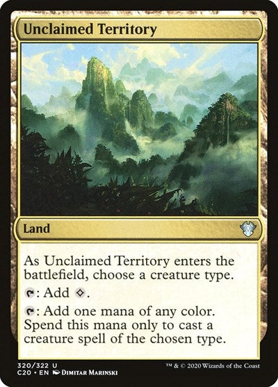 Unclaimed Territory (C20) #320 Uncommon (Lightly Played) Commander 2020 Magic: The Gathering: 2020