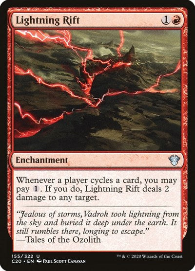 Lightning Rift (C20) #155 Uncommon (Lightly Played) Commander 2020 Magic: The Gathering: 2020