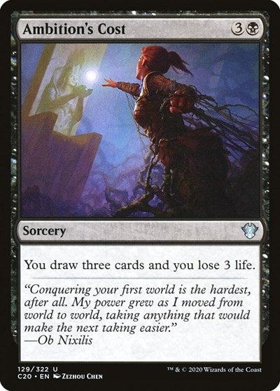 Ambitions Cost (C20) #129 Uncommon (Lightly Played) Commander 2020 Magic: The Gathering: 2020