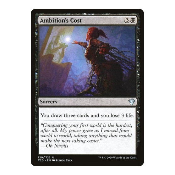Ambition's Cost (C20) #129 Uncommon (Lightly Played) Commander 2020 Magic: The Gathering: 2020