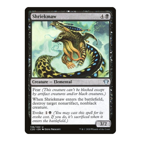 Shriekmaw (C20) #136 Uncommon (Lightly Played) Commander 2020 Magic: The Gathering: 2020