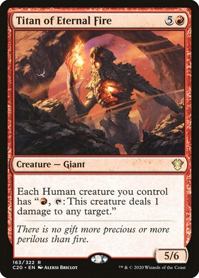 Titan of Eternal Fire (C20) #163 Rare (Lightly Played) Commander 2020 Magic: The Gathering: 2020