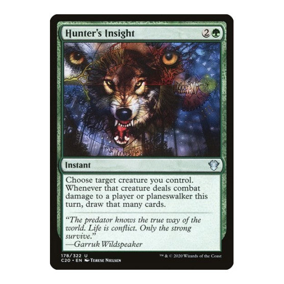Hunters Insight (C20) #178 Uncommon (Lightly Played) Commander 2020 Magic: The Gathering: 2020