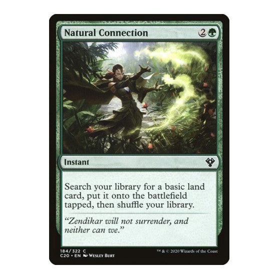Natural Connection (C20) #184 Common (Lightly Played) Commander 2020 Magic: The Gathering: 2020