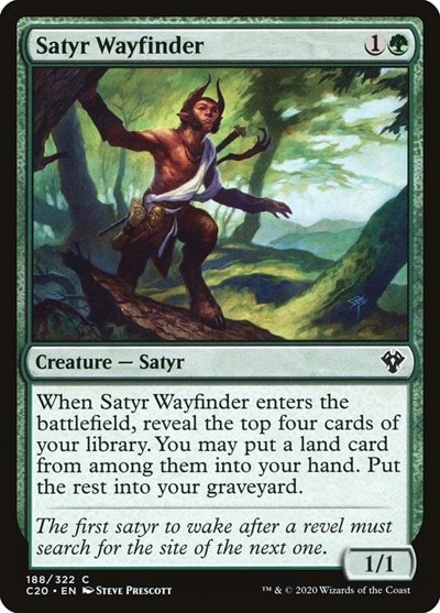 Satyr Wayfinder (C20) #188 Common (Lightly Played) Commander 2020 Magic: The Gathering: 2020