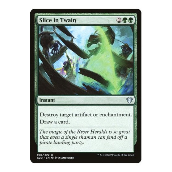 Slice in Twain (C20) #190 Uncommon (Lightly Played) Commander 2020 Magic: The Gathering: 2020