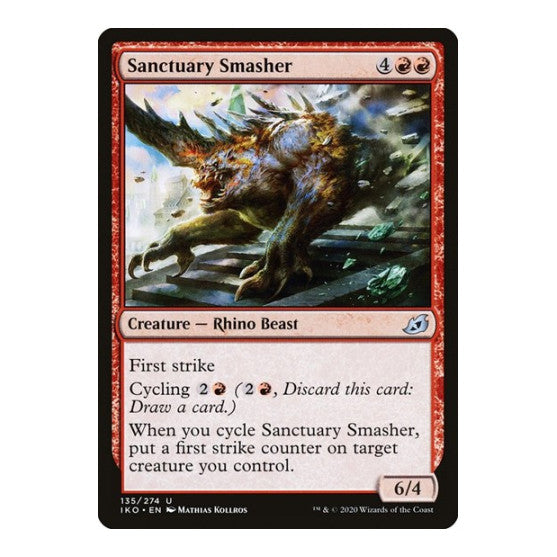 Sanctuary Smasher (IKO) #135 Uncommon (Foil Lightly Played) Ikoria: Lair of Behemoths Magic: The Gathering: 2020