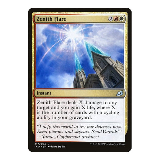 Zenith Flare (IKO) #217 Uncommon Ikoria: Lair of Behemoths Magic: The Gathering: 2020