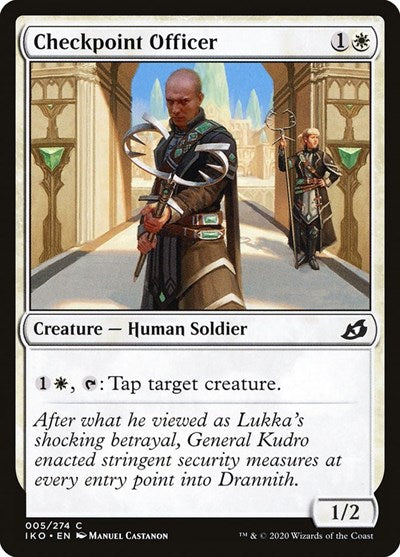 Checkpoint Officer (IKO) #5 Common Ikoria: Lair of Behemoths Magic: The Gathering: 2020
