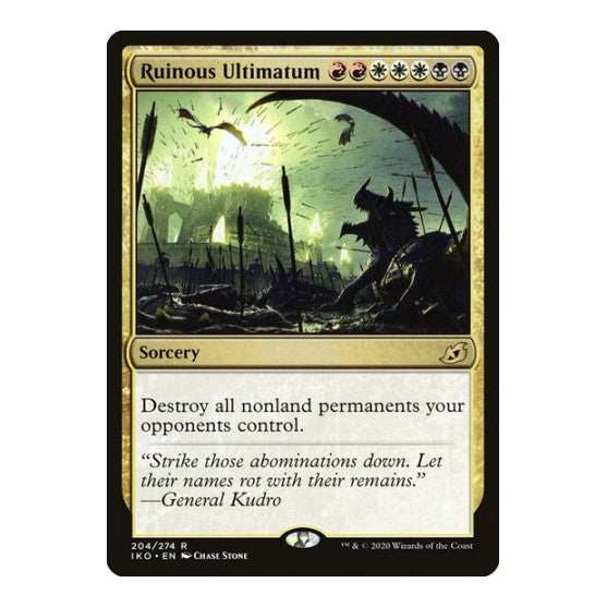 Ruinous Ultimatum (IKO) #204 Rare Ikoria: Lair of Behemoths Magic: The Gathering: 2020