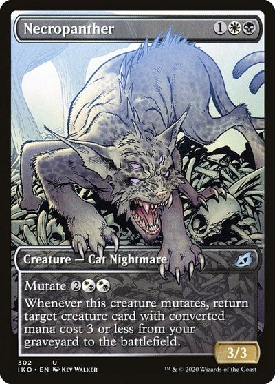 2020 Magic: Ikoria: Lair of Behemoths (IKO) - Necropanther Showcase (#302, Uncommon)