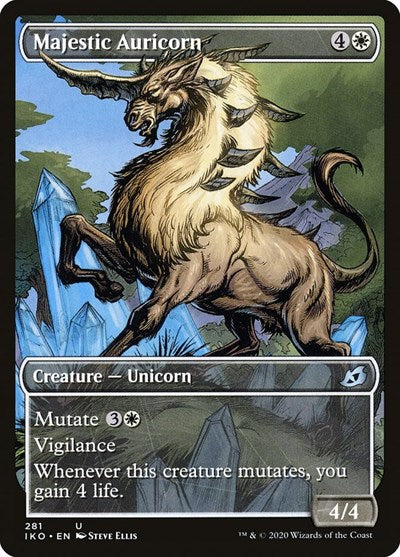 Majestic Auricorn Showcase (IKO) #281 Uncommon Ikoria: Lair of Behemoths Magic: The Gathering: 2020