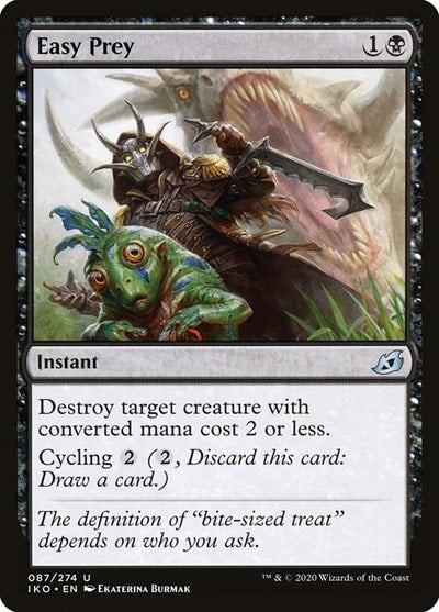 Easy Prey (IKO) #87 Uncommon (Lightly Played) Ikoria: Lair of Behemoths Magic: The Gathering: 2020