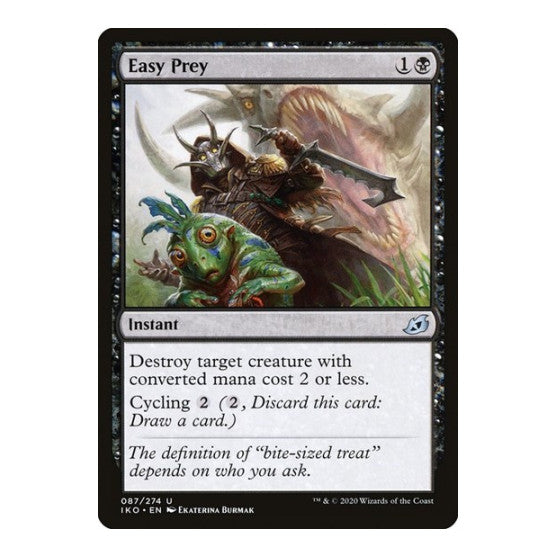 Easy Prey (IKO) #87 Uncommon (Lightly Played) Ikoria: Lair of Behemoths Magic: The Gathering: 2020