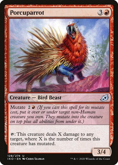 Porcuparrot (IKO) #128 Uncommon (Lightly Played) Ikoria: Lair of Behemoths Magic: The Gathering: 2020