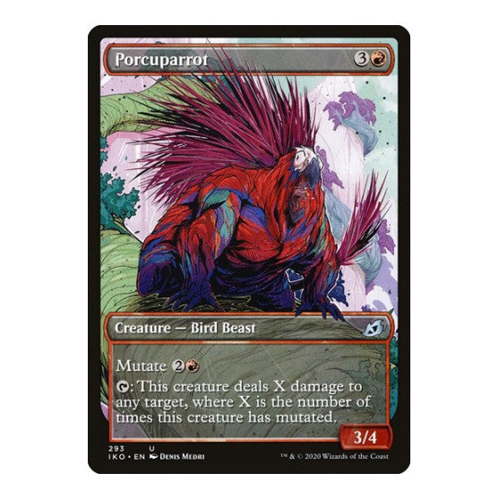 Porcuparrot (Showcase) (IKO) #293 Uncommon Ikoria: Lair of Behemoths Magic: The Gathering: 2020