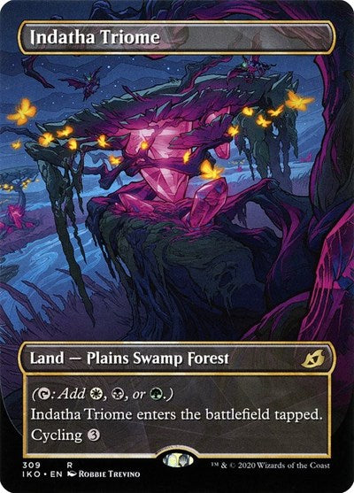 Indatha Triome Showcase (IKO) #309 Rare (Near Mint) Ikoria: Lair of Behemoths Magic: The Gathering: 2020