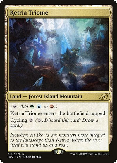 Ketria Triome (IKO) #250 Rare (Near Mint) Ikoria: Lair of Behemoths Magic: 2020