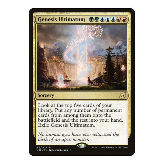 Genesis Ultimatum (IKO) #189 Rare (Lightly Played) Ikoria: Lair of Behemoths Magic: The Gathering: 2020