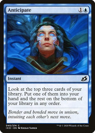 2020 Magic: Ikoria: Lair of Behemoths (IKO) - Anticipate (#40, Common) (Foil, Lightly Played)