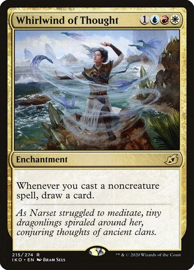 Whirlwind of Thought (IKO) #215 Rare (Near Mint) Ikoria: Lair of Behemoths Magic: The Gathering: 2020
