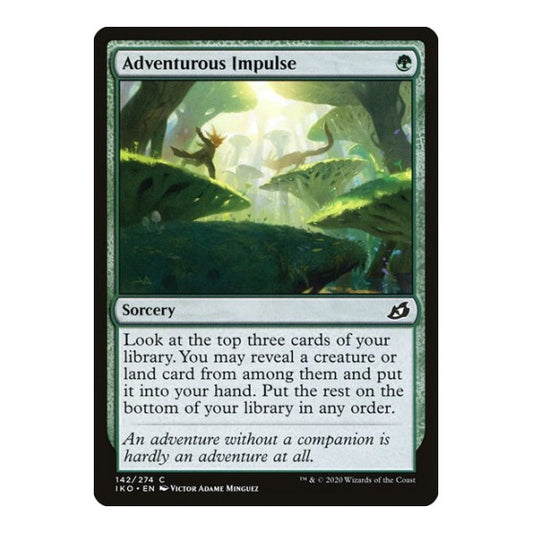 Adventurous Impulse (IKO) #142 Common Ikoria: Lair of Behemoths Magic: The Gathering: 2020