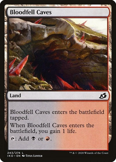 Bloodfell Caves (IKO) #243 Land Ikoria: Lair of Behemoths Magic: The Gathering: 2020