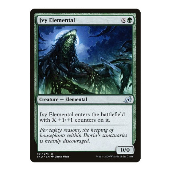 Ivy Elemental (IKO) #161 Uncommon (Lightly Played) Ikoria: Lair of Behemoths Magic: The Gathering: 2020