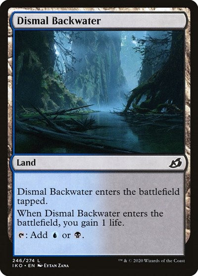 Dismal Backwater (IKO) #246 Land Ikoria: Lair of Behemoths Magic: The Gathering: 2020