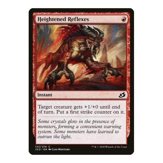Heightened Reflexes (IKO) #123 Common Ikoria: Lair of Behemoths Magic: The Gathering: 2020