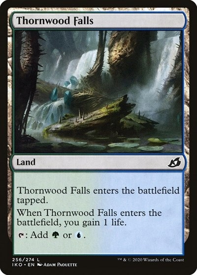 Thornwood Falls (IKO) #256 Land Ikoria: Lair of Behemoths Magic: The Gathering: 2020