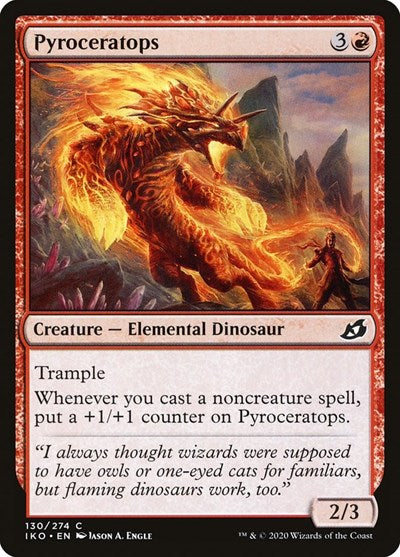 Pyroceratops (IKO) #130 Common Ikoria: Lair of Behemoths Magic: The Gathering: 2020