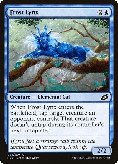 Frost Lynx (IKO) #51 Common (Foil Lightly Played) Ikoria: Lair of Behemoths Magic: The Gathering: 2020