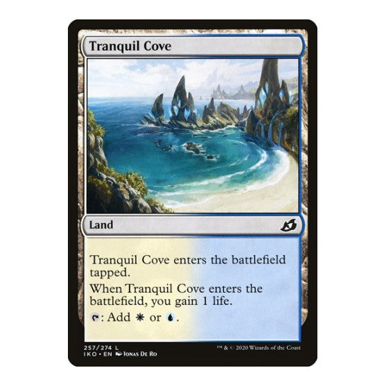 Tranquil Cove (IKO) #257 Land Ikoria: Lair of Behemoths Magic: The Gathering: 2020