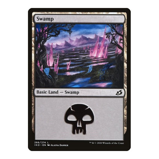 Swamp (IKO) #266 Land (Foil Lightly Played) Ikoria: Lair of Behemoths Magic: The Gathering: 2020
