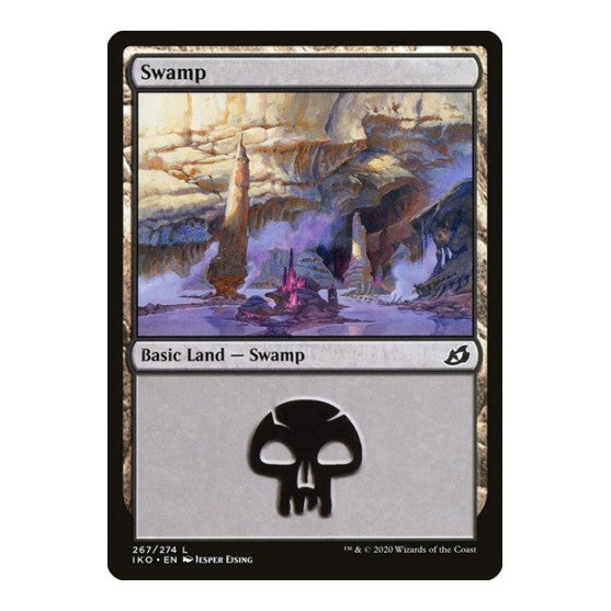 Swamp 267 (IKO) #267 Land (Foil Lightly Played) Ikoria: Lair of Behemoths Magic: The Gathering: 2020