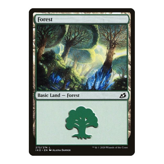 Forest (IKO) #272 Land (Foil Lightly Played) Ikoria: Lair of Behemoths Magic: The Gathering: 2020