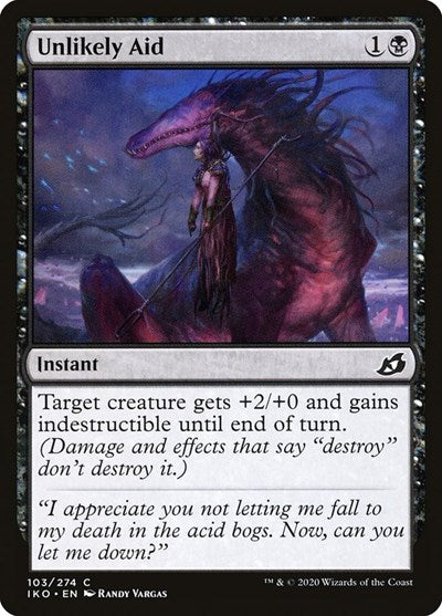 2020 Magic: Ikoria: Lair of Behemoths (IKO) - Unlikely Aid (#103, Common)