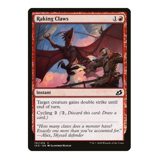 Raking Claws (IKO) #131 Common Ikoria: Lair of Behemoths Magic: The Gathering: 2020