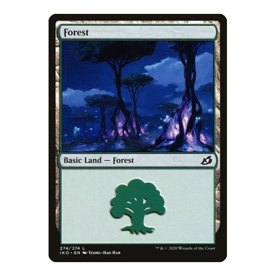 Forest 274 (IKO) #274 Land (Foil Lightly Played) Ikoria: Lair of Behemoths Magic: The Gathering: 2020
