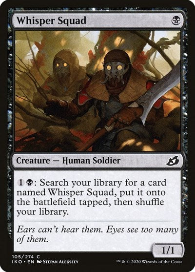 Whisper Squad (IKO) #105 Common (Foil Lightly Played) Ikoria: Lair of Behemoths Magic: The Gathering: 2020