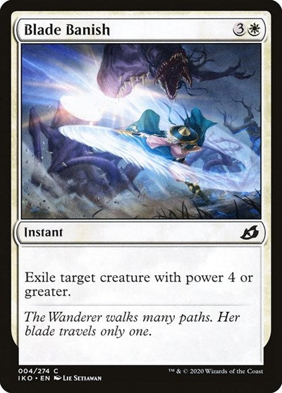 2020 Magic: Ikoria: Lair of Behemoths (IKO) - Blade Banish (#4, Common)