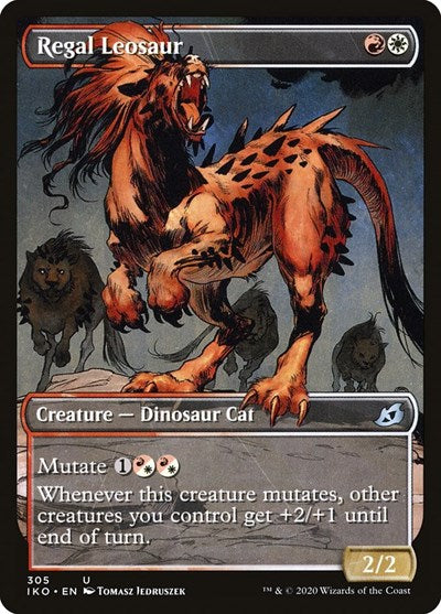 Regal Leosaur Showcase (IKO) #305 Uncommon (Lightly Played) Ikoria: Lair of Behemoths Magic: The Gathering: 2020