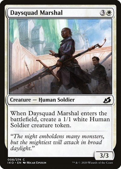 Daysquad Marshal (IKO) #8 Common (Foil Lightly Played) Ikoria: Lair of Behemoths Magic: The Gathering: 2020