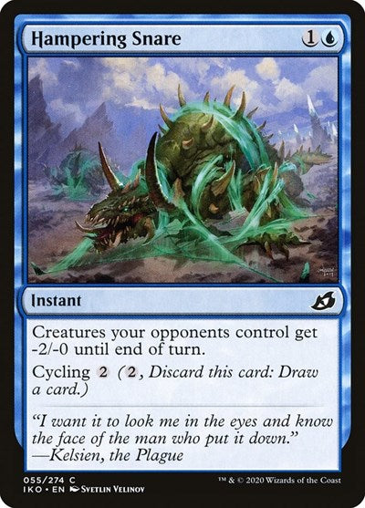 Hampering Snare (IKO) #55 Common Ikoria: Lair of Behemoths Magic: The Gathering: 2020