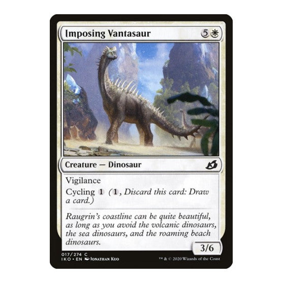 Imposing Vantasaur (IKO) #17 Common (Foil Lightly Played) Ikoria: Lair of Behemoths Magic: The Gathering: 2020