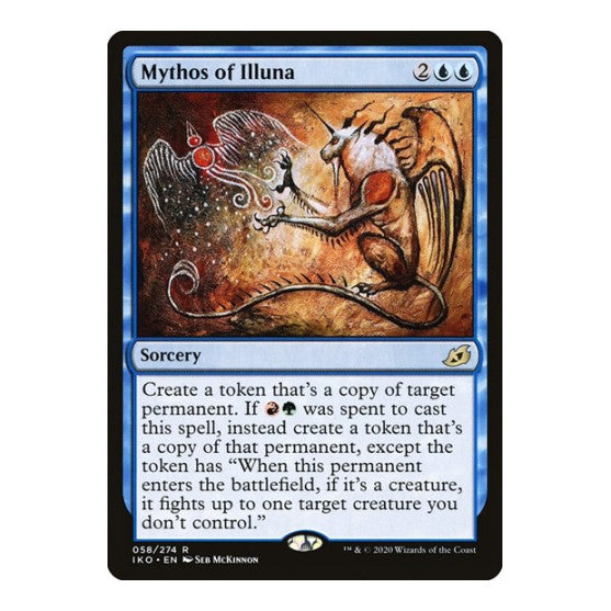 Mythos of Illuna (IKO) #58 Rare (Foil Lightly Played) Ikoria: Lair of Behemoths Magic: The Gathering: 2020